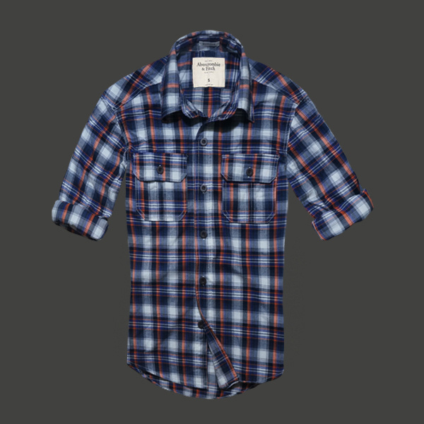 Abercrombie Fitch Hombres Plaid Camisa AF6973